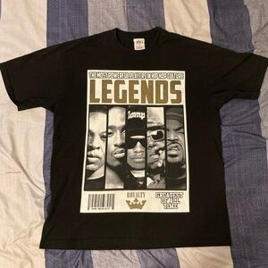 Vtg Shaka Hip Hop Legends Royalty T Shirt Sz XL Dr Dre Pac Biggie Ice Cube Eazy